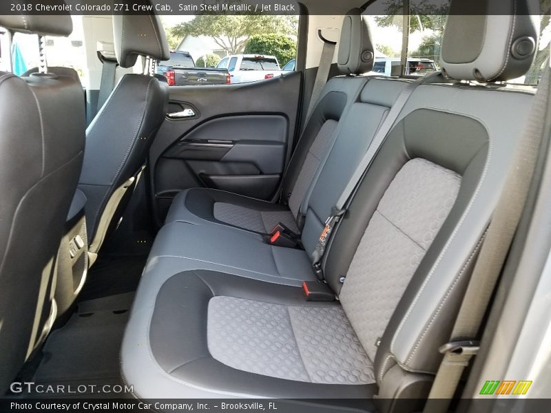 Satin Steel Metallic / Jet Black 2018 Chevrolet Colorado Z71 Crew Cab