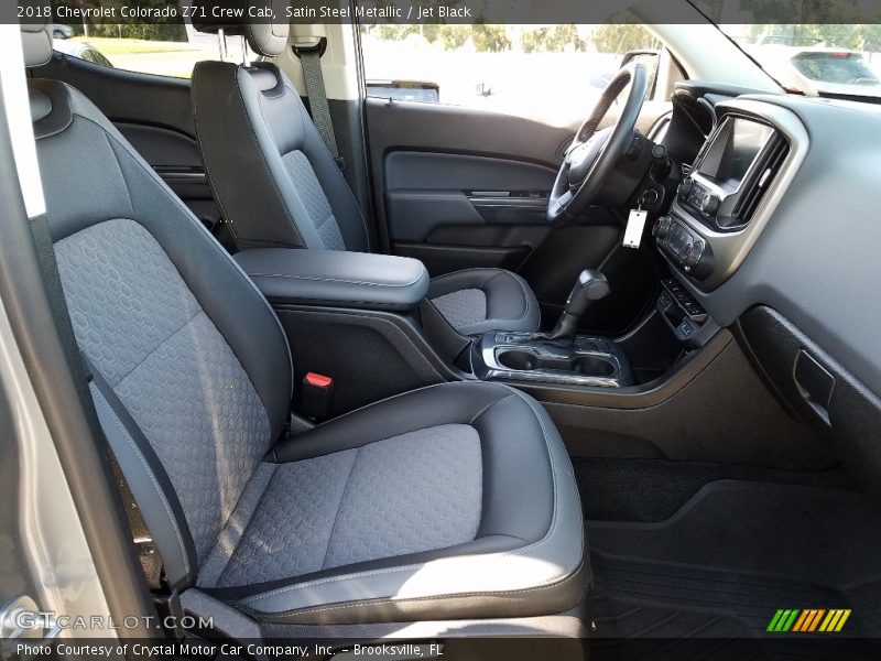 Satin Steel Metallic / Jet Black 2018 Chevrolet Colorado Z71 Crew Cab