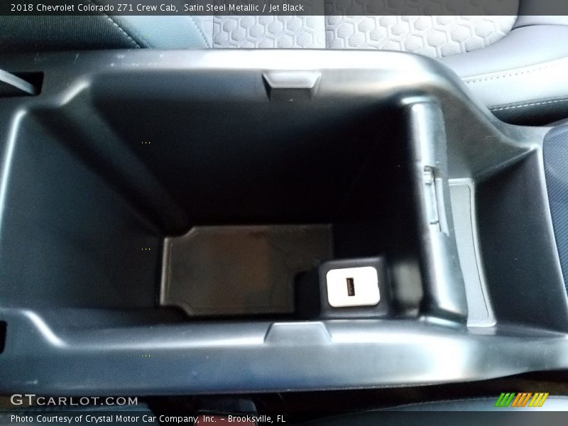 Satin Steel Metallic / Jet Black 2018 Chevrolet Colorado Z71 Crew Cab