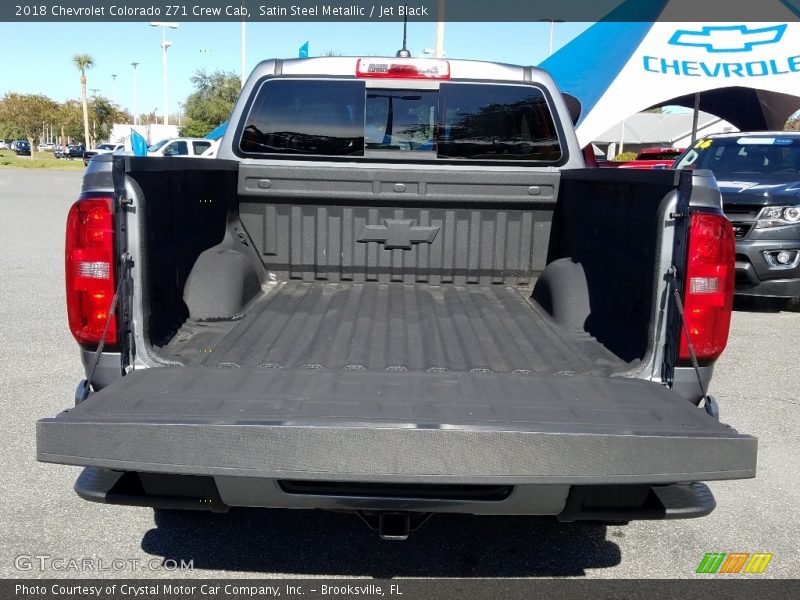 Satin Steel Metallic / Jet Black 2018 Chevrolet Colorado Z71 Crew Cab