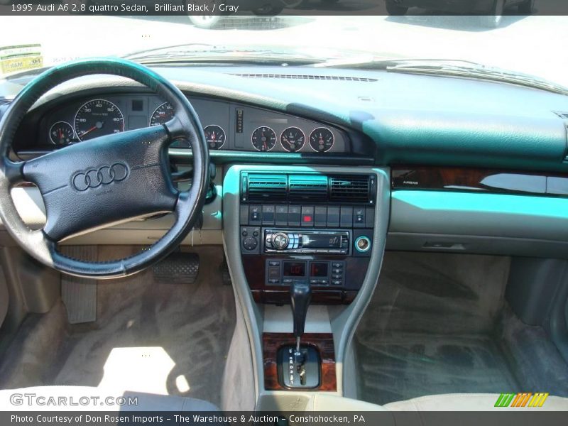 Brilliant Black / Gray 1995 Audi A6 2.8 quattro Sedan