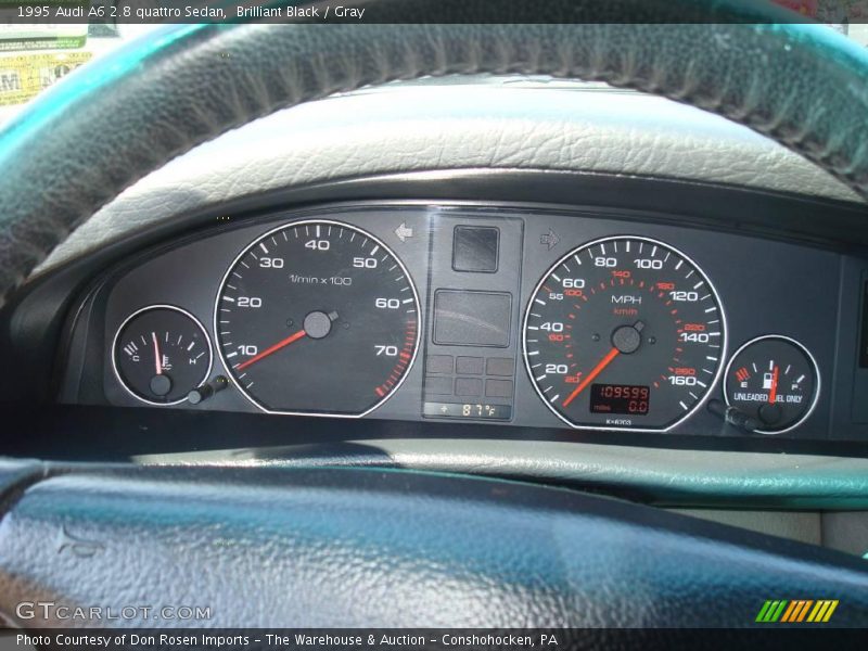 Brilliant Black / Gray 1995 Audi A6 2.8 quattro Sedan