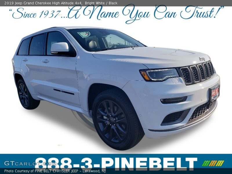 Bright White / Black 2019 Jeep Grand Cherokee High Altitude 4x4