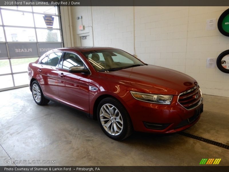 Ruby Red / Dune 2018 Ford Taurus Limited