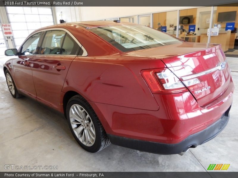 Ruby Red / Dune 2018 Ford Taurus Limited