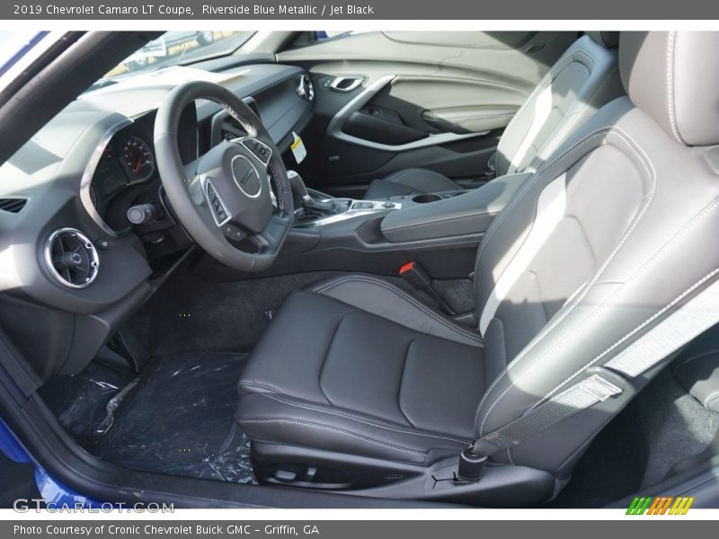 Riverside Blue Metallic / Jet Black 2019 Chevrolet Camaro LT Coupe