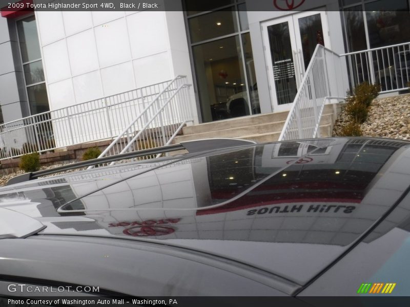 Black / Black 2009 Toyota Highlander Sport 4WD