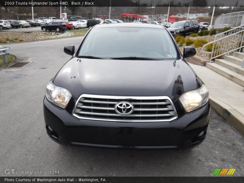 Black / Black 2009 Toyota Highlander Sport 4WD