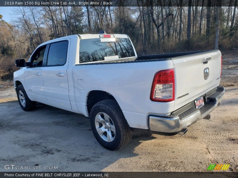 Bright White / Black 2019 Ram 1500 Big Horn Crew Cab 4x4