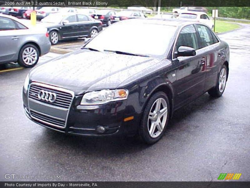 Brilliant Black / Ebony 2006 Audi A4 3.2 quattro Sedan