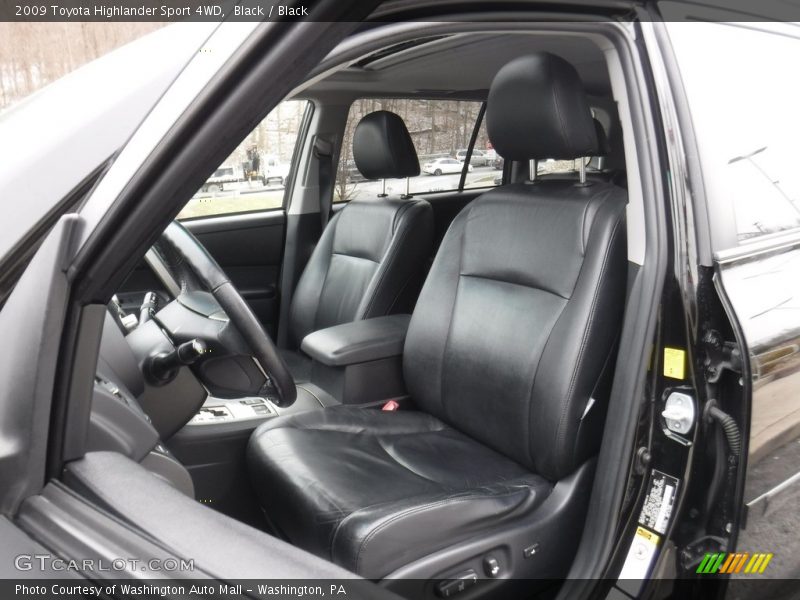 Black / Black 2009 Toyota Highlander Sport 4WD