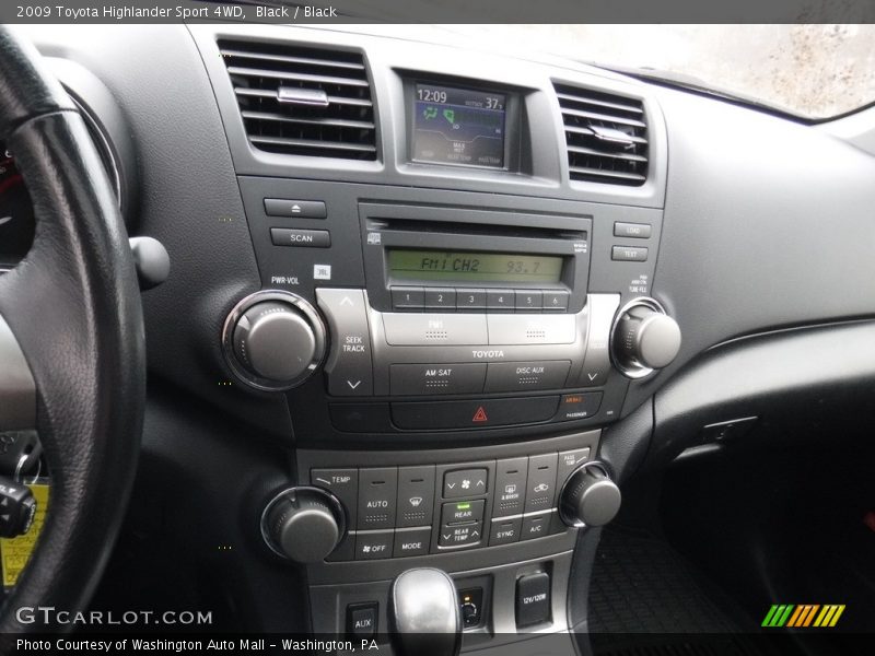 Black / Black 2009 Toyota Highlander Sport 4WD