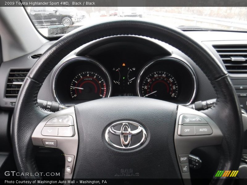 Black / Black 2009 Toyota Highlander Sport 4WD