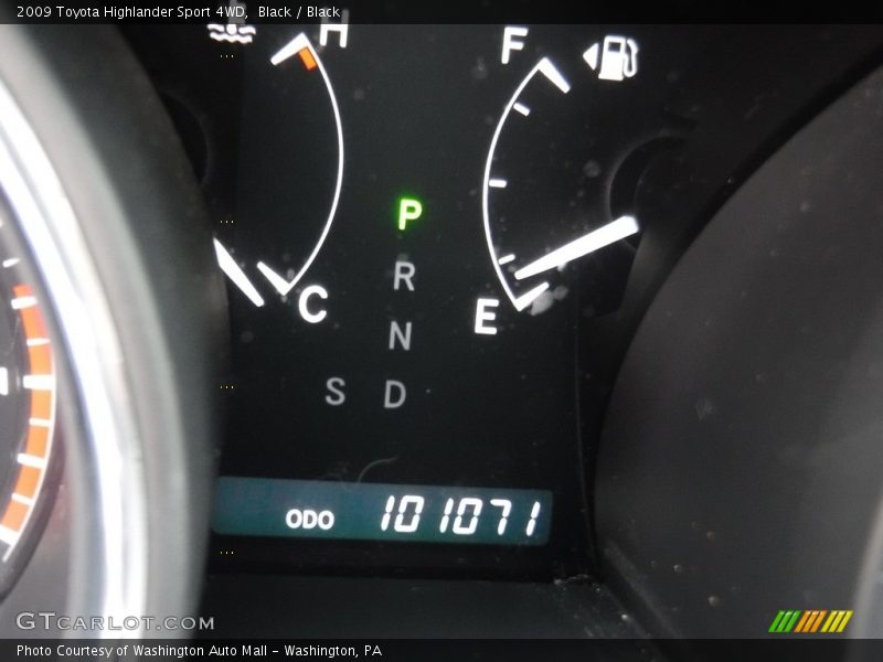 Black / Black 2009 Toyota Highlander Sport 4WD