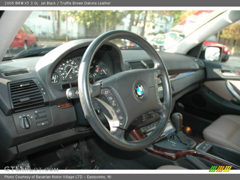 Jet Black / Truffle Brown Dakota Leather 2006 BMW X5 3.0i