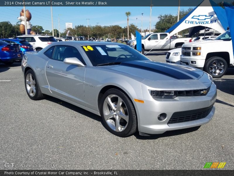 Silver Ice Metallic / Black 2014 Chevrolet Camaro LT Coupe