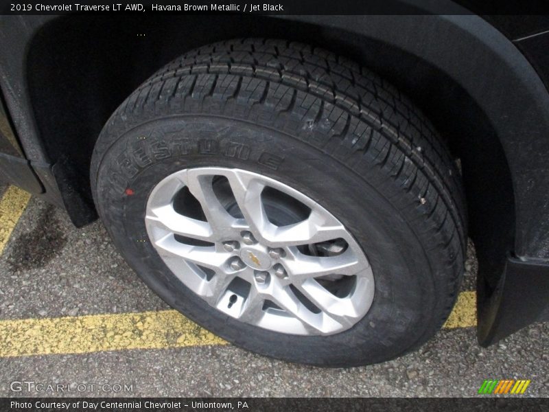 Havana Brown Metallic / Jet Black 2019 Chevrolet Traverse LT AWD