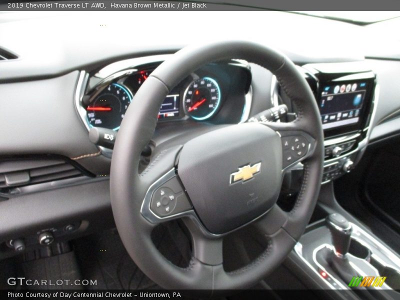 Havana Brown Metallic / Jet Black 2019 Chevrolet Traverse LT AWD