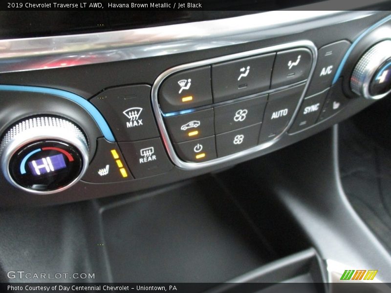 Havana Brown Metallic / Jet Black 2019 Chevrolet Traverse LT AWD
