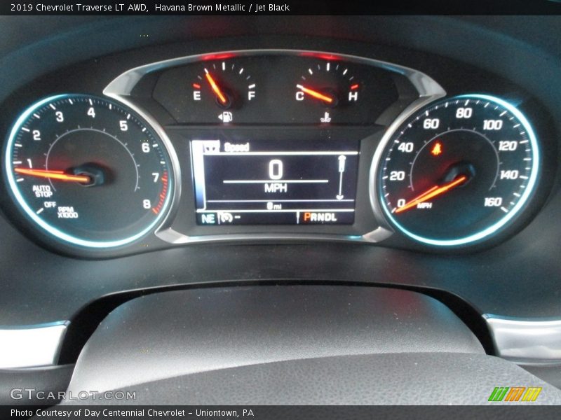 Havana Brown Metallic / Jet Black 2019 Chevrolet Traverse LT AWD