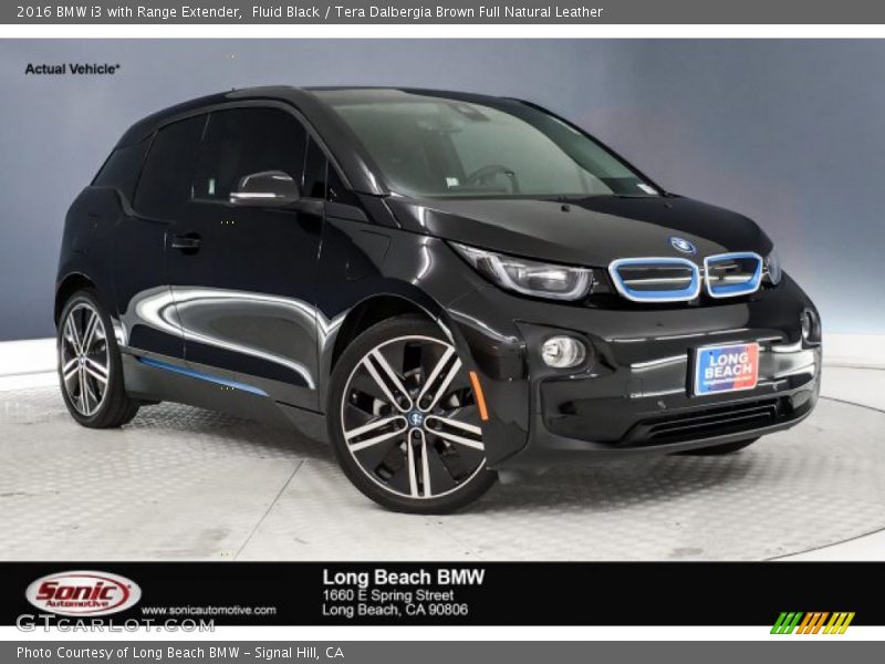 Fluid Black / Tera Dalbergia Brown Full Natural Leather 2016 BMW i3 with Range Extender