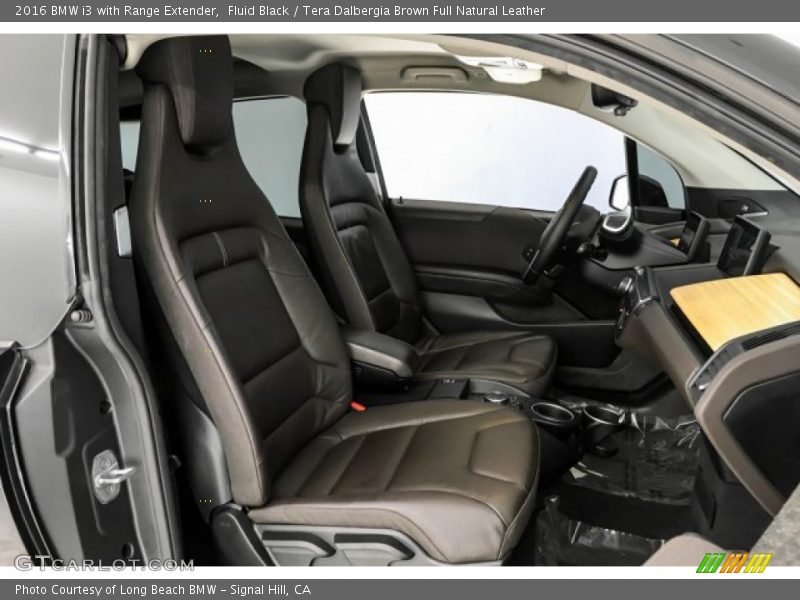 Fluid Black / Tera Dalbergia Brown Full Natural Leather 2016 BMW i3 with Range Extender