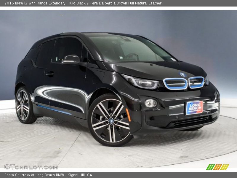 Fluid Black / Tera Dalbergia Brown Full Natural Leather 2016 BMW i3 with Range Extender