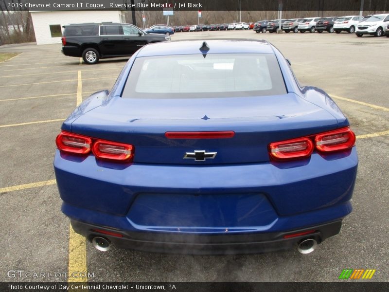 Riverside Blue Metallic / Jet Black 2019 Chevrolet Camaro LT Coupe