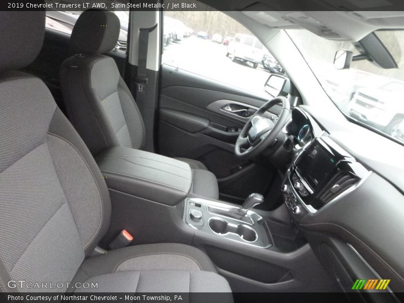 Satin Steel Metallic / Jet Black 2019 Chevrolet Traverse LT AWD