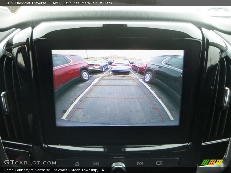 Satin Steel Metallic / Jet Black 2019 Chevrolet Traverse LT AWD