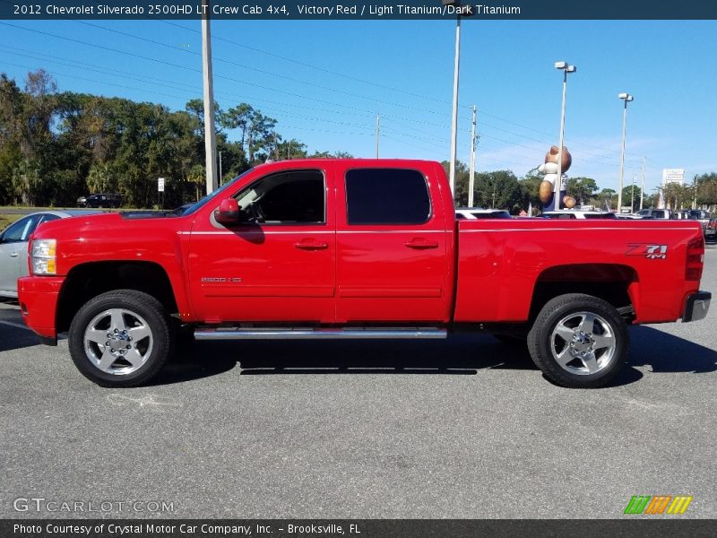 Victory Red / Light Titanium/Dark Titanium 2012 Chevrolet Silverado 2500HD LT Crew Cab 4x4