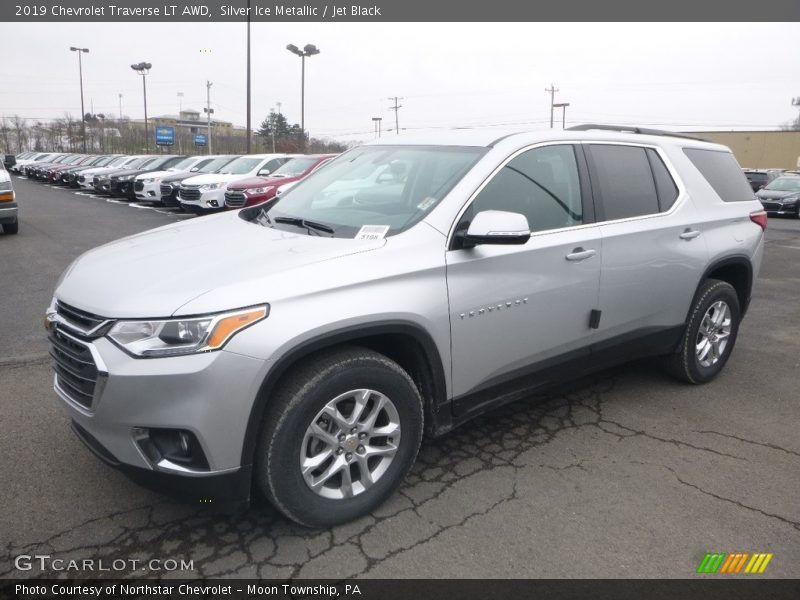 Silver Ice Metallic / Jet Black 2019 Chevrolet Traverse LT AWD