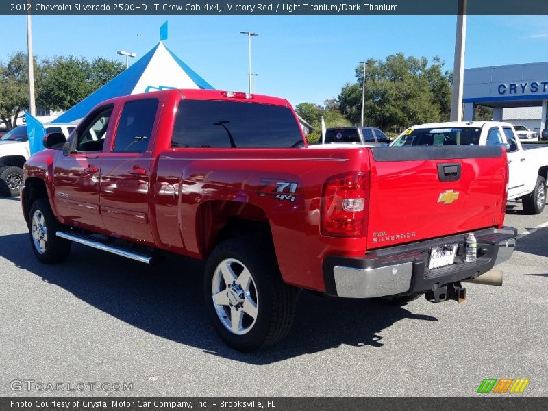 Victory Red / Light Titanium/Dark Titanium 2012 Chevrolet Silverado 2500HD LT Crew Cab 4x4
