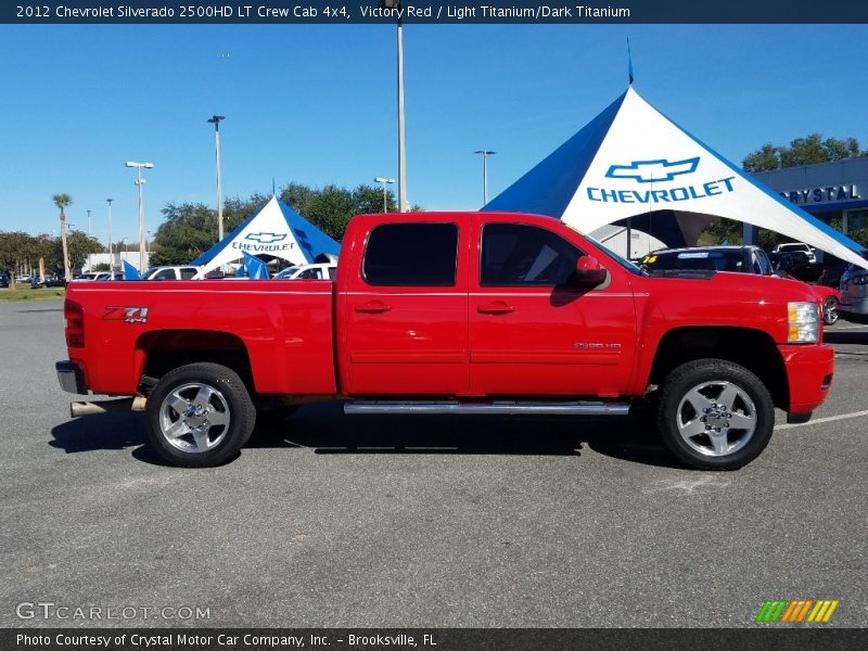 Victory Red / Light Titanium/Dark Titanium 2012 Chevrolet Silverado 2500HD LT Crew Cab 4x4