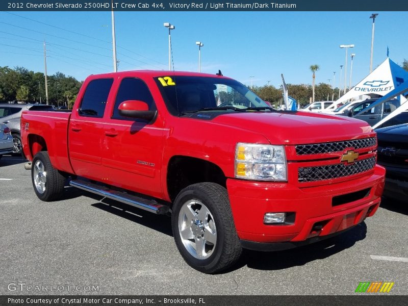 Victory Red / Light Titanium/Dark Titanium 2012 Chevrolet Silverado 2500HD LT Crew Cab 4x4