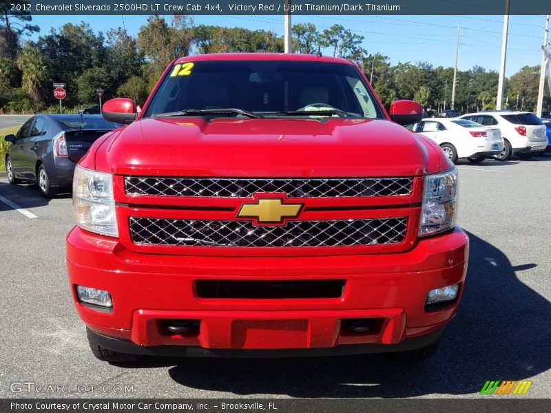 Victory Red / Light Titanium/Dark Titanium 2012 Chevrolet Silverado 2500HD LT Crew Cab 4x4