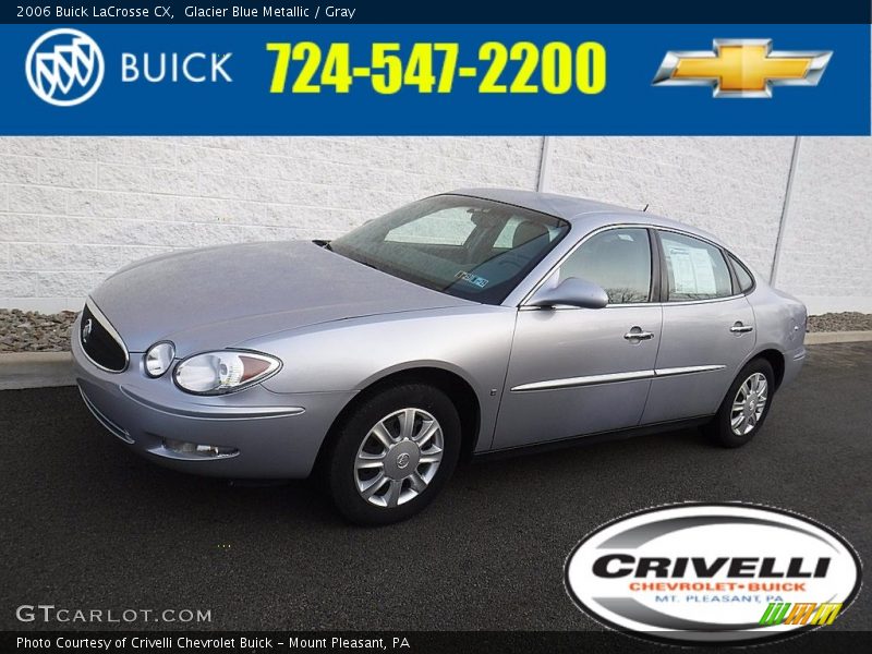 Glacier Blue Metallic / Gray 2006 Buick LaCrosse CX