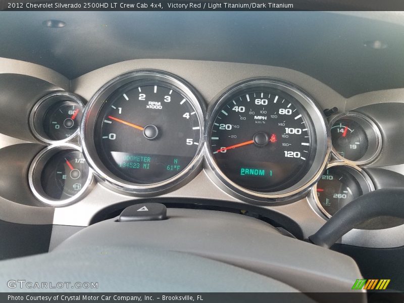 Victory Red / Light Titanium/Dark Titanium 2012 Chevrolet Silverado 2500HD LT Crew Cab 4x4