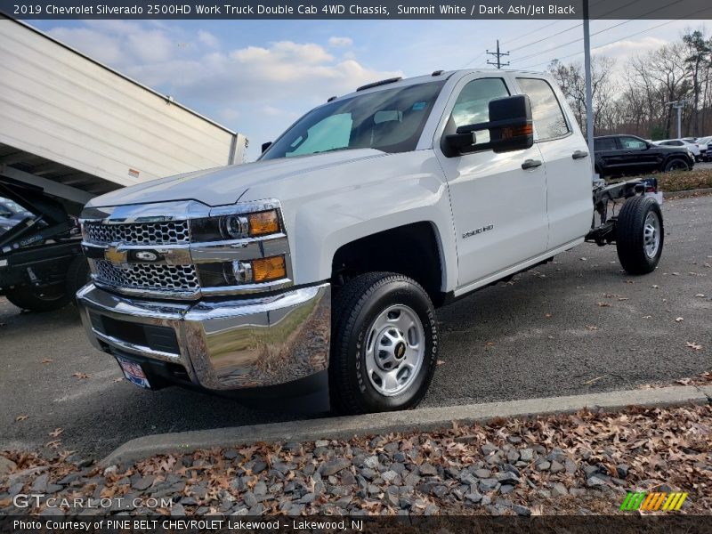 Summit White / Dark Ash/Jet Black 2019 Chevrolet Silverado 2500HD Work Truck Double Cab 4WD Chassis