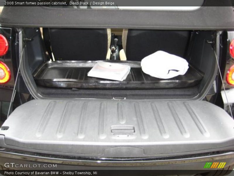 Deep Black / Design Beige 2008 Smart fortwo passion cabriolet