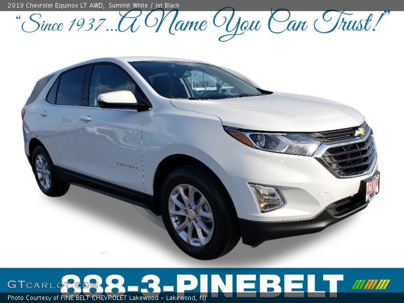 Summit White / Jet Black 2019 Chevrolet Equinox LT AWD