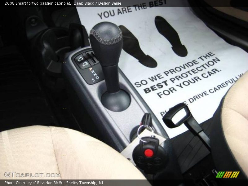 Deep Black / Design Beige 2008 Smart fortwo passion cabriolet