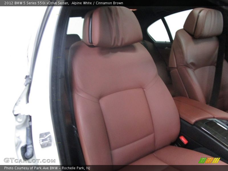 Alpine White / Cinnamon Brown 2012 BMW 5 Series 550i xDrive Sedan