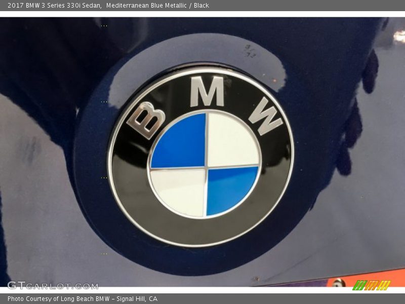 Mediterranean Blue Metallic / Black 2017 BMW 3 Series 330i Sedan