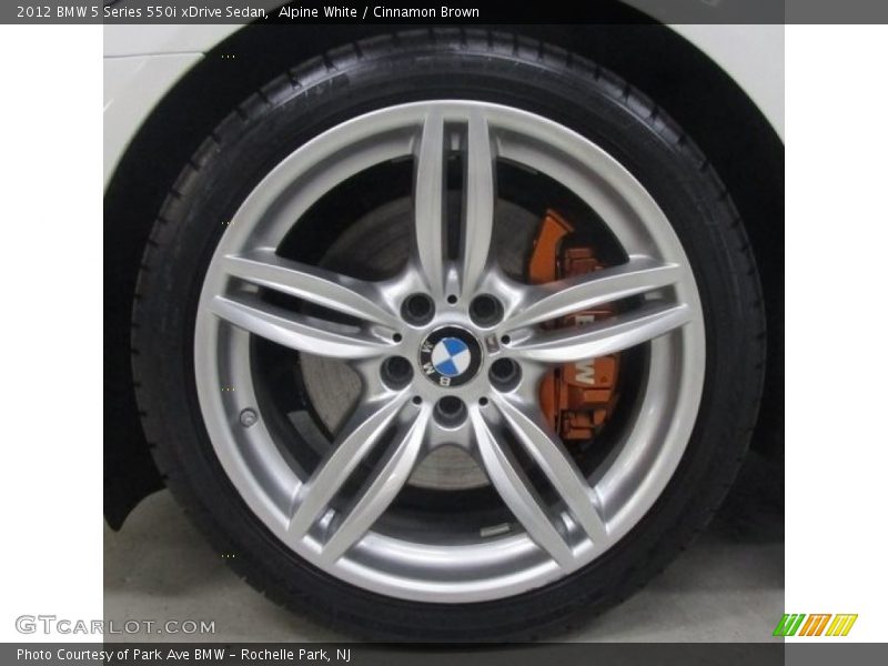Alpine White / Cinnamon Brown 2012 BMW 5 Series 550i xDrive Sedan