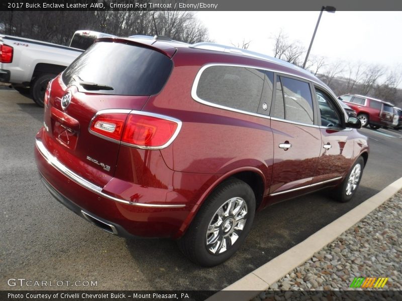 Crimson Red Tintcoat / Ebony/Ebony 2017 Buick Enclave Leather AWD