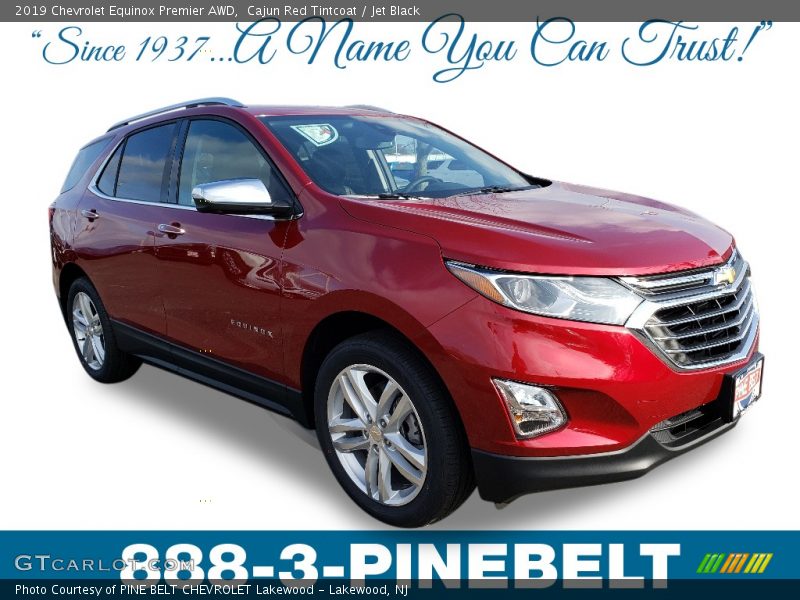 Cajun Red Tintcoat / Jet Black 2019 Chevrolet Equinox Premier AWD
