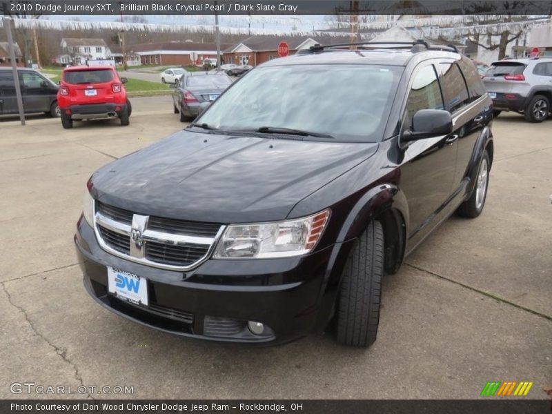 Brilliant Black Crystal Pearl / Dark Slate Gray 2010 Dodge Journey SXT