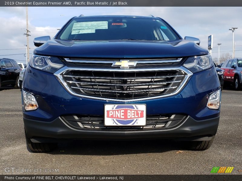 Pacific Blue Metallic / Jet Black 2019 Chevrolet Equinox Premier AWD