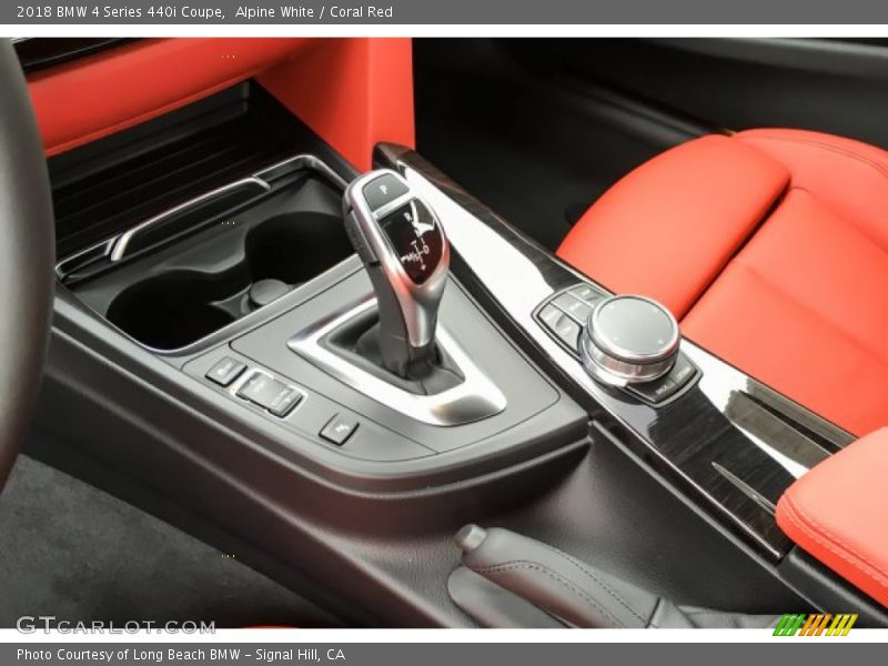 Alpine White / Coral Red 2018 BMW 4 Series 440i Coupe